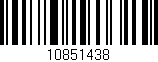 Código de barras (EAN, GTIN, SKU, ISBN): '10851438'