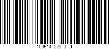Código de barras (EAN, GTIN, SKU, ISBN): '108514_228_0_U'