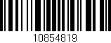 Código de barras (EAN, GTIN, SKU, ISBN): '10854819'