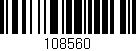 Código de barras (EAN, GTIN, SKU, ISBN): '108560'