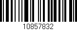 Código de barras (EAN, GTIN, SKU, ISBN): '10857832'