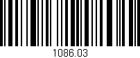 Código de barras (EAN, GTIN, SKU, ISBN): '1086.03'