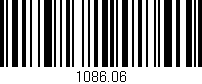 Código de barras (EAN, GTIN, SKU, ISBN): '1086.06'