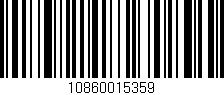 Código de barras (EAN, GTIN, SKU, ISBN): '10860015359'