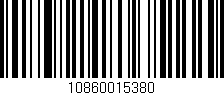Código de barras (EAN, GTIN, SKU, ISBN): '10860015380'