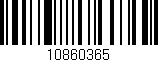 Código de barras (EAN, GTIN, SKU, ISBN): '10860365'