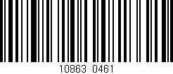 Código de barras (EAN, GTIN, SKU, ISBN): '10863/0461'