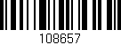 Código de barras (EAN, GTIN, SKU, ISBN): '108657'