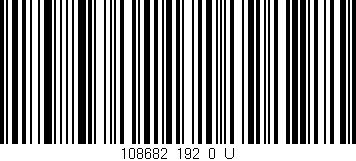 Código de barras (EAN, GTIN, SKU, ISBN): '108682_192_0_U'