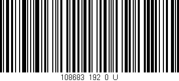 Código de barras (EAN, GTIN, SKU, ISBN): '108683_192_0_U'
