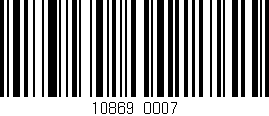 Código de barras (EAN, GTIN, SKU, ISBN): '10869/0007'