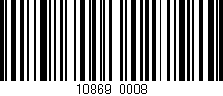 Código de barras (EAN, GTIN, SKU, ISBN): '10869/0008'