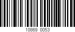 Código de barras (EAN, GTIN, SKU, ISBN): '10869/0053'