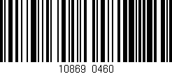 Código de barras (EAN, GTIN, SKU, ISBN): '10869/0460'