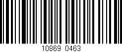 Código de barras (EAN, GTIN, SKU, ISBN): '10869/0463'