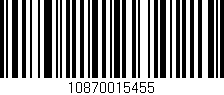 Código de barras (EAN, GTIN, SKU, ISBN): '10870015455'