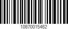 Código de barras (EAN, GTIN, SKU, ISBN): '10870015462'