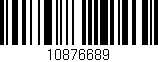 Código de barras (EAN, GTIN, SKU, ISBN): '10876689'