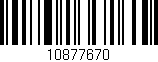 Código de barras (EAN, GTIN, SKU, ISBN): '10877670'