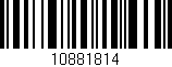 Código de barras (EAN, GTIN, SKU, ISBN): '10881814'