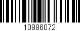 Código de barras (EAN, GTIN, SKU, ISBN): '10886072'