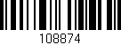 Código de barras (EAN, GTIN, SKU, ISBN): '108874'