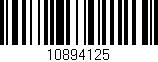 Código de barras (EAN, GTIN, SKU, ISBN): '10894125'