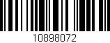Código de barras (EAN, GTIN, SKU, ISBN): '10898072'