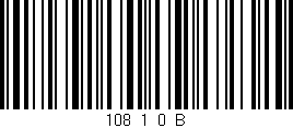 Código de barras (EAN, GTIN, SKU, ISBN): '108_1_0_B'