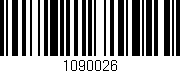 Código de barras (EAN, GTIN, SKU, ISBN): '1090026'