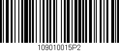 Código de barras (EAN, GTIN, SKU, ISBN): '109010015P2'