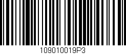 Código de barras (EAN, GTIN, SKU, ISBN): '109010019P3'