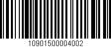Código de barras (EAN, GTIN, SKU, ISBN): '10901500004002'