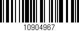 Código de barras (EAN, GTIN, SKU, ISBN): '10904967'