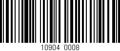 Código de barras (EAN, GTIN, SKU, ISBN): '10904/0008'