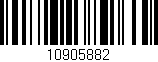 Código de barras (EAN, GTIN, SKU, ISBN): '10905882'