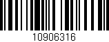 Código de barras (EAN, GTIN, SKU, ISBN): '10906316'