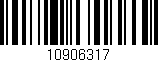 Código de barras (EAN, GTIN, SKU, ISBN): '10906317'