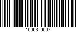 Código de barras (EAN, GTIN, SKU, ISBN): '10906/0007'