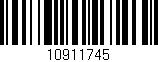 Código de barras (EAN, GTIN, SKU, ISBN): '10911745'