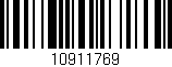 Código de barras (EAN, GTIN, SKU, ISBN): '10911769'