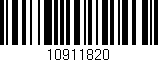 Código de barras (EAN, GTIN, SKU, ISBN): '10911820'