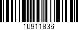 Código de barras (EAN, GTIN, SKU, ISBN): '10911836'