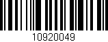 Código de barras (EAN, GTIN, SKU, ISBN): '10920049'