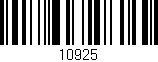 Código de barras (EAN, GTIN, SKU, ISBN): '10925'