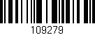 Código de barras (EAN, GTIN, SKU, ISBN): '109279'