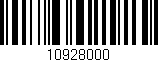 Código de barras (EAN, GTIN, SKU, ISBN): '10928000'