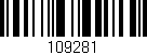 Código de barras (EAN, GTIN, SKU, ISBN): '109281'