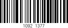 Código de barras (EAN, GTIN, SKU, ISBN): '1092_1377'