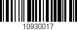 Código de barras (EAN, GTIN, SKU, ISBN): '10930017'